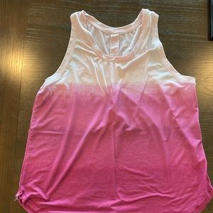 Pink fade tank top.  Size Large.